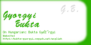 gyorgyi bukta business card